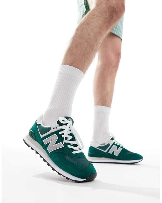 New Balance Green 574 Trainers for men