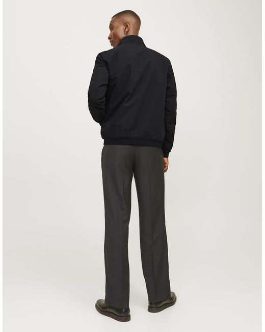 Jack & Jones Black Bomber Jacket for men