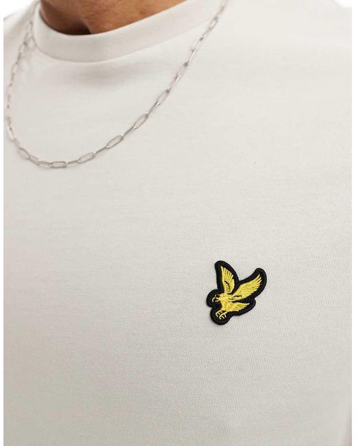 Lyle & Scott White Icon Logo T-shirt for men