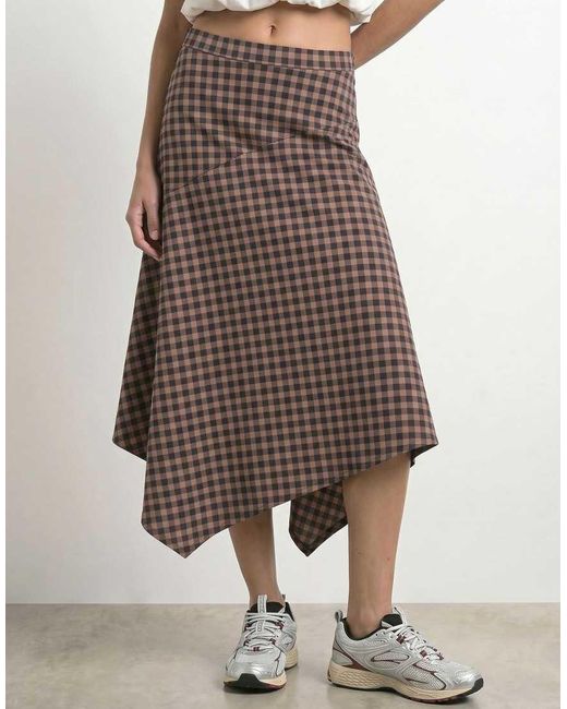 HYPEDROP Midi Rok in het White