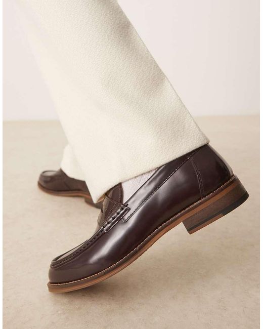 ASOS Natural Penny Loafers for men