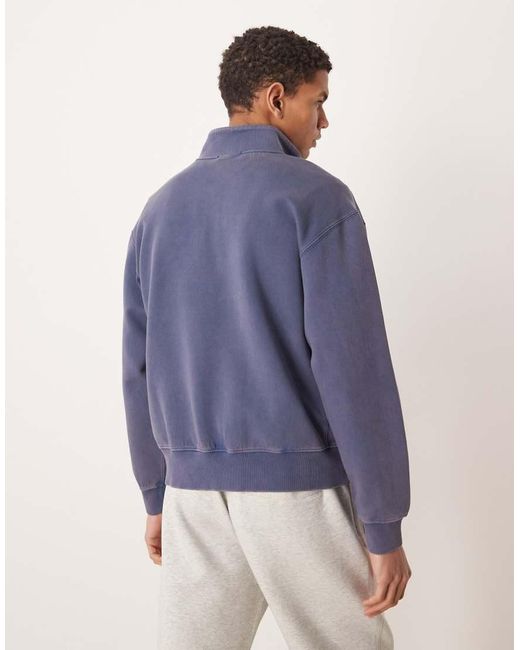 Abercrombie & Fitch Blue Ypb 3/4 Zip Sweatshirt for men