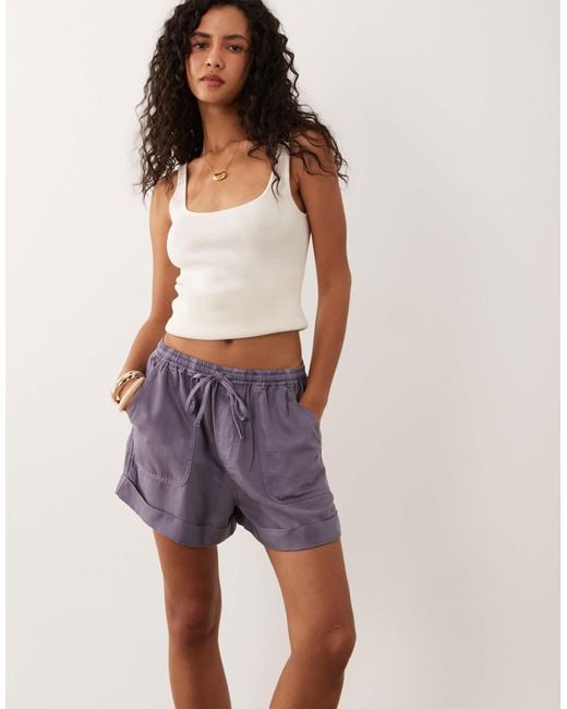 ASOS Purple Pull On Short
