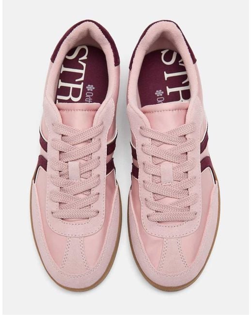 Stradivarius Pink S011 Basic Retro Trainers