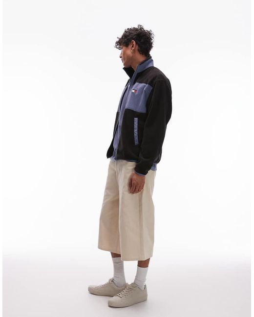 Tommy Hilfiger Blue Panelled Polar Fleece for men