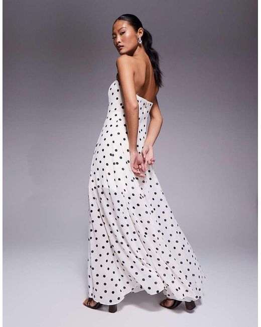 Forever New Purple Strapless Maxi Dress