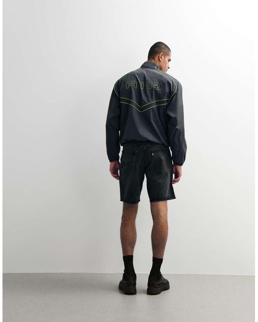 Levi's Black 468 Loose Denim Shorts for men
