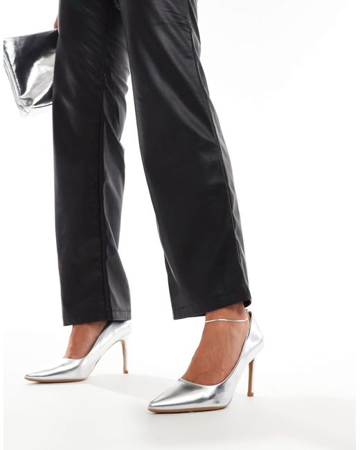 SEQWL Black Pointed Court Shoes With Stiletto Heel