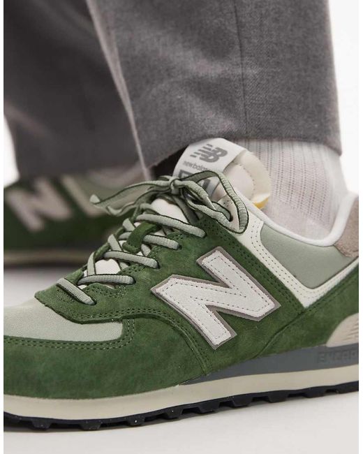 New Balance Green 574 Trainers for men