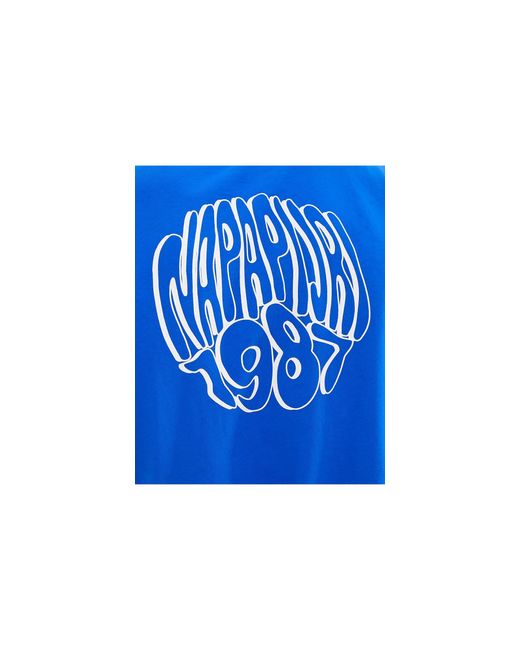 Camiseta azul unisex keiki Napapijri de color Blue