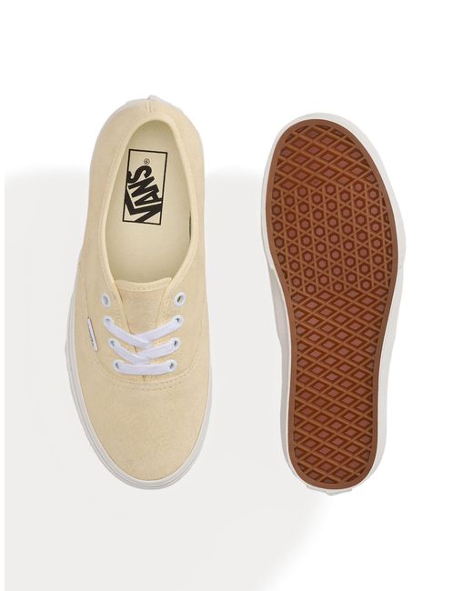 Authentic - baskets - beige clair Vans en coloris White