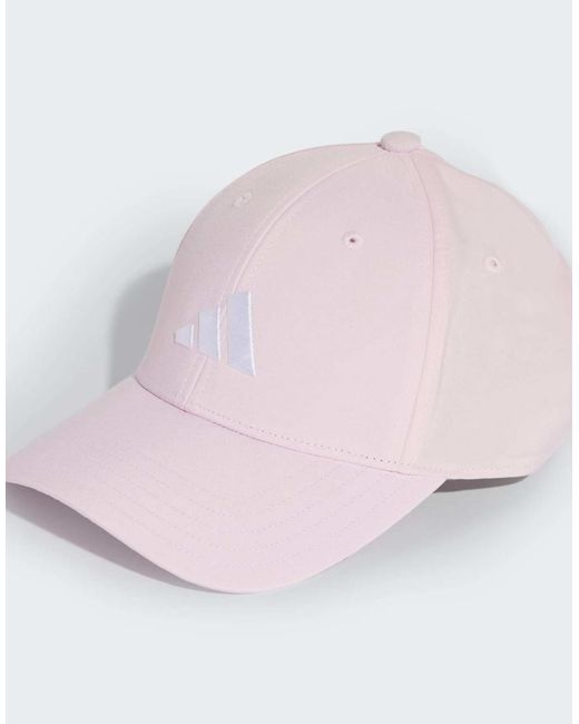 Adidas Originals Pink New Logo Embroidered Baseball Cap