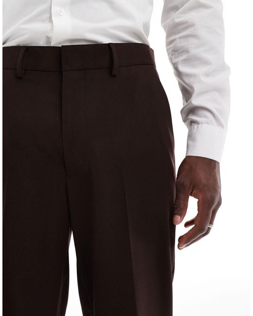 ASOS Black Straight Suit Pants for men