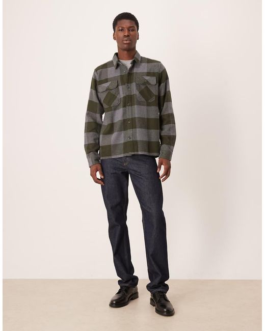 Barbour Gray Bertow Relaxed Gingham Shirt for men