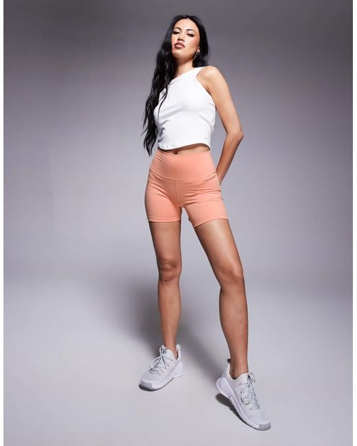 Nike Gray Nike One Training Dri-fit High Waist 5-inch Shorts