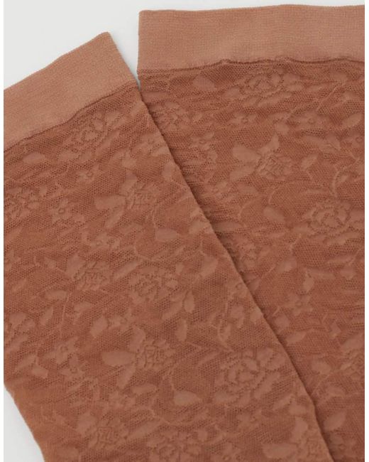Calzedonia Natural Floral Pattern Socks