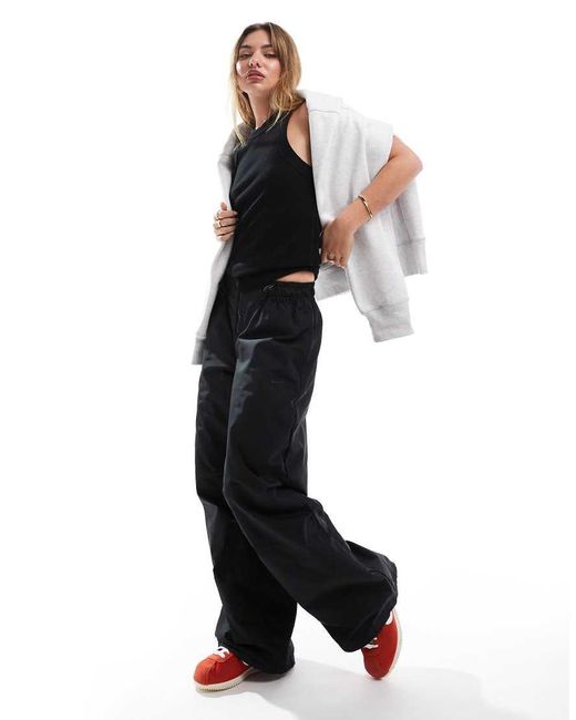 Nike Fleece Joggingbroek Met Swoosh En Rits in het White