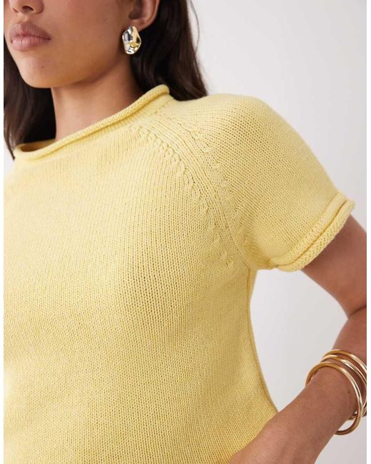 ASOS Blue Knitted Boat Neck T-shirt