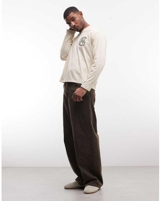 Good For Nothing Natural Oversized Long Sleeve Hockey Jersey for men