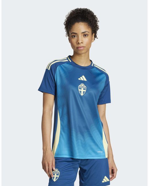 Suède équipe féminine - maillot extérieur 25- marine Adidas Originals en coloris Blue