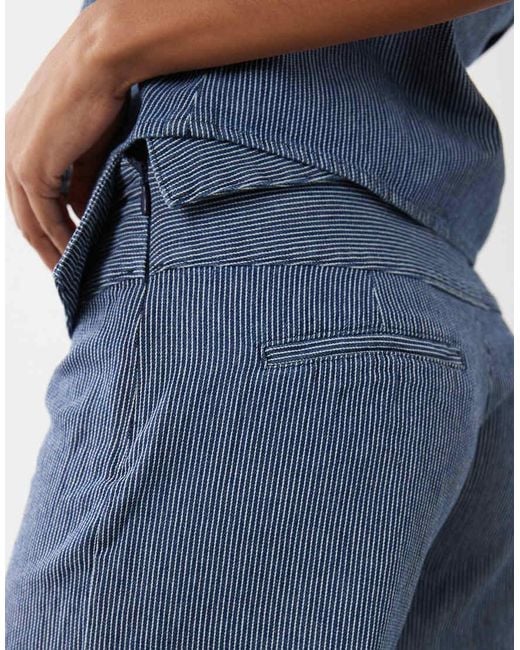 Mango Blue Teen Fold Over Jeans