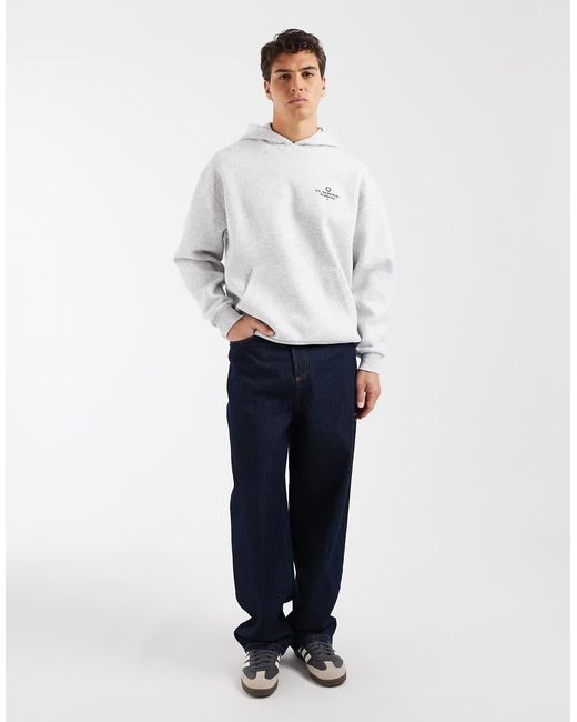 ASOS White Oversized Hoodie With Football Graphic for men