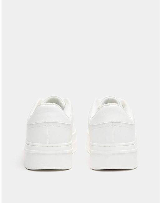Pull&Bear – e sneaker mit dicker profilsohle in White für Herren