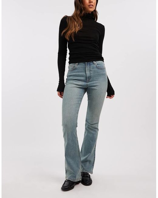 Miss Selfridge Blue Flare Jeans