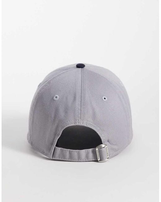 KTZ Gray La Dodgers 9Twenty Mini Logo Contrast Peak Cap