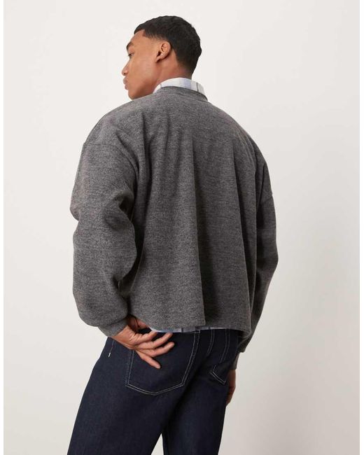 Maglione Super Oversize Squadrato di ASOS in Gray da Uomo