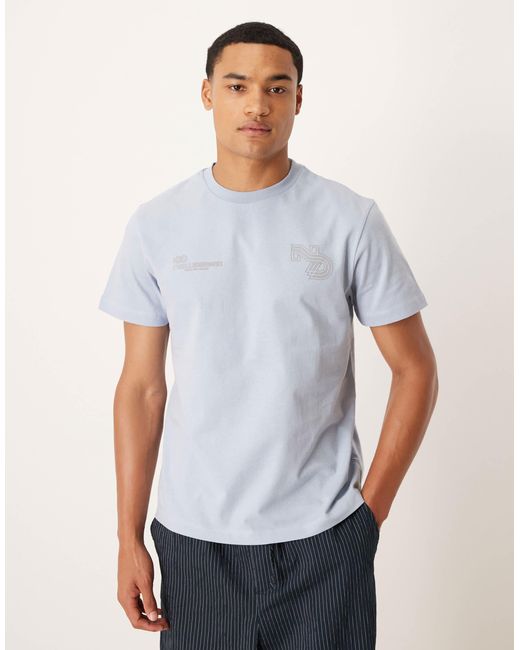 ASOS White T-shirt With High Build Text Graphic for men