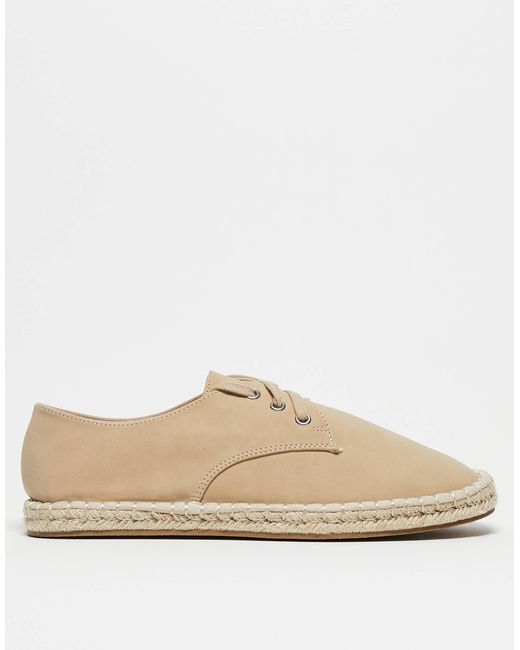 ASOS – geschnürte espadrilles in Brown für Herren