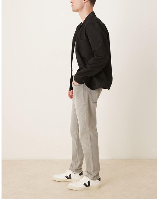 ASOS Natural Tapered Jeans for men