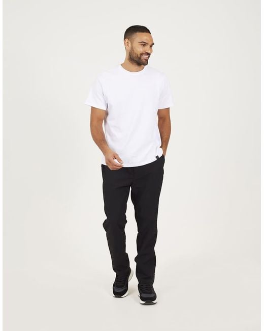 Brave Soul Black Straight Leg Seersucker Trousers for men
