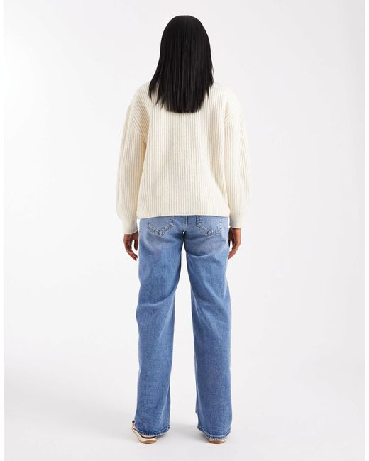 Jean ample à taille haute - moyen ONLY en coloris Blue