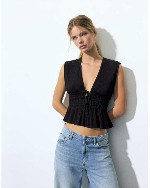 Top di Pull&Bear in Black