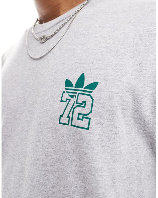 '72 - t-shirt grigia di Adidas Originals in Gray da Uomo