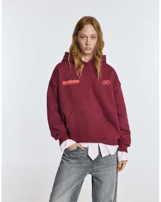 Pull&Bear Red – kapuzenpullover