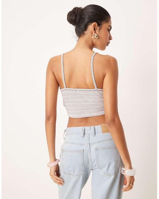 Cotton On White Hailey V Neck Cami
