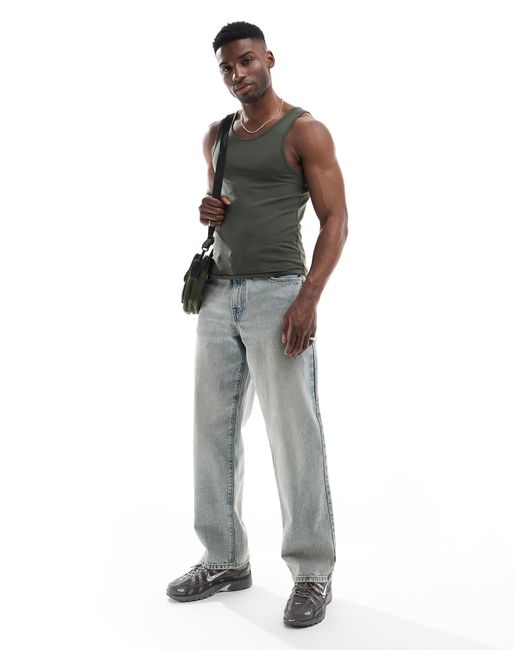 ASOS Brown Muscle Fit Vest for men