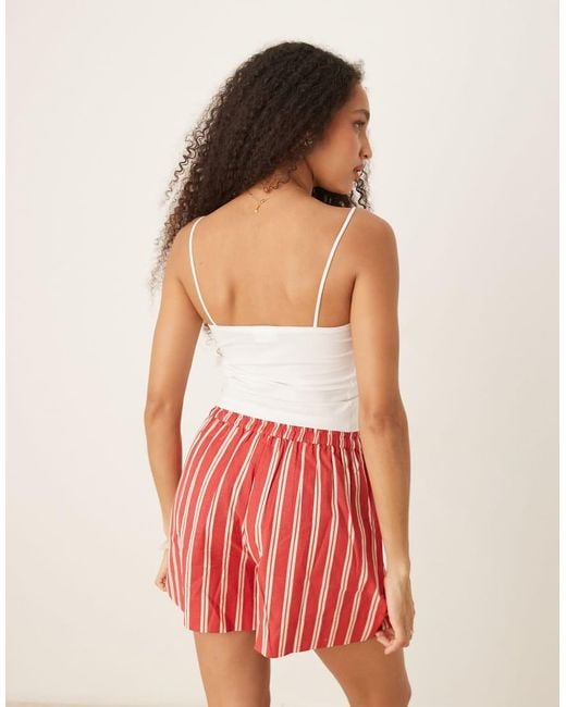 Gina Tricot Red Strappy Singlet Vest Top