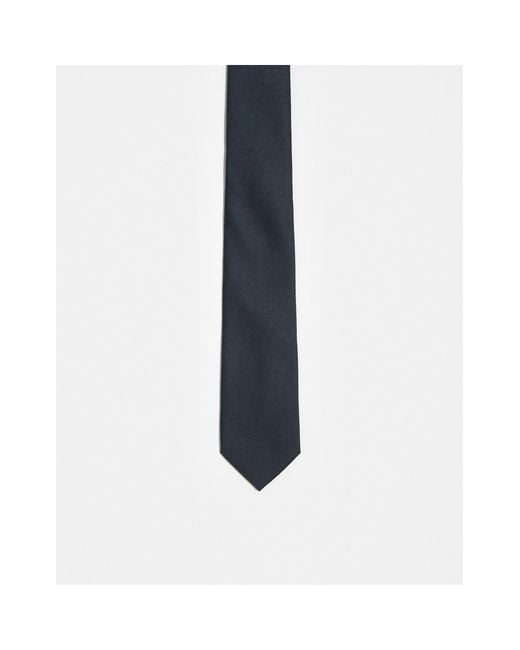 French Connection Blue Plain-woven Tie for men
