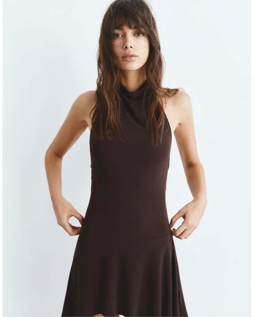 Pull&Bear Korte Halterjurk in het White