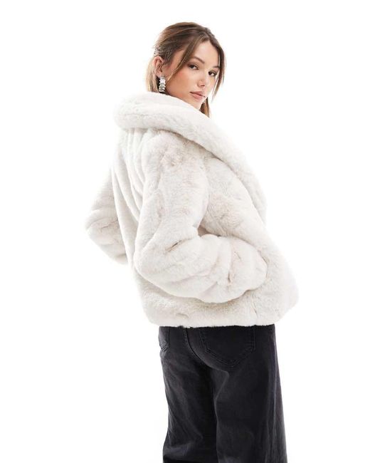 Chaqueta Blanca De Piel Sintética De -Blanco Morgan de color White