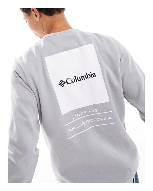 Columbia – barton springs – sweatshirt in Gray für Herren