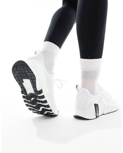 Nike White Free Metcon 6 Trainers