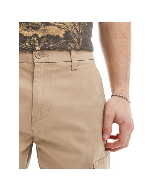 Only & Sons Natural Edge Straight Fit Cargo for men