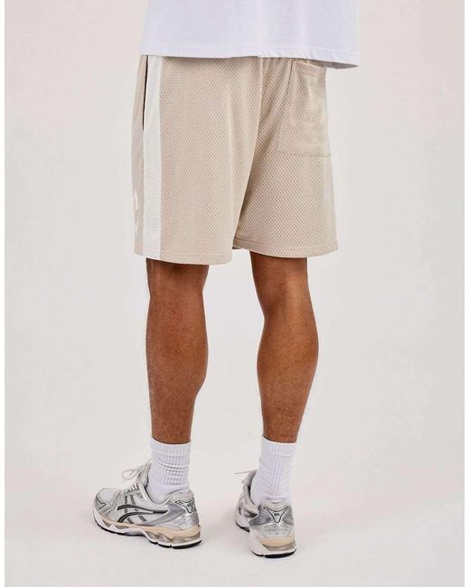 CERNUCCI Natural Relaxed Mesh Panelled Shorts for men