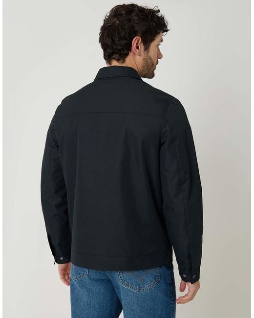 Threadbare Blue Showerproof Lightweight Zip Through Jacket for men