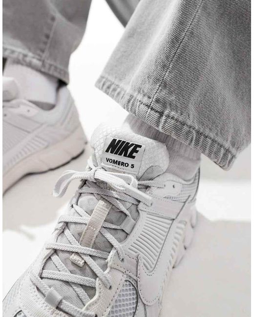 Nike Gray Zoom Vomero 5 Trainers for men